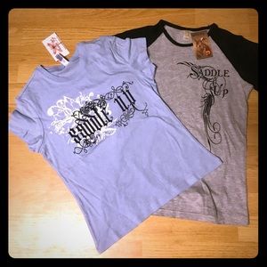 Lot of two saddle up shirts 👚 horses 🐴 NWT